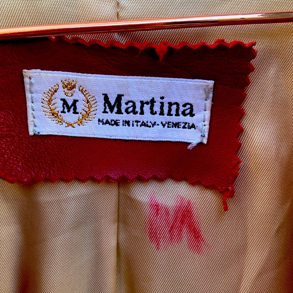 Soft Italian leather amazing turquoise blue biker jacket with oxblood trim. - Picture 4 of 9